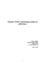 Referāts 'Viesnīcas "XXX" mārketinga analīze un plānošana', 1.