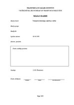 Paraugs 'Transporta tehnoloģiju operāciju vadība. Mājas darbs', 1.