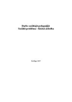 Eseja 'Sociālā problēma - fiziskā attīstība', 1.