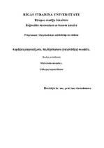 Konspekts 'Kopējais pieprasījums. Multiplikatora modelis', 1.