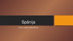 Prezentācija 'Spānija', 1.