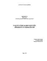 Referāts 'Valsts pārvaldes iestāžu jēdziens un iedalījums', 1.