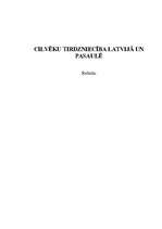 Referāts 'Cilvēku tirdzniecība Latvijā un pasaulē', 1.