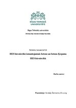 Referāts 'HES būvniecībā izmantojamais betons un betons Ķeguma HES būvniecībā', 1.