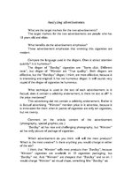 Referāts 'Cigarette Advertising Analysis', 1.