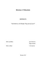Referāts 'Arhitektūras stili Eiropā 19.gadsimta pirmajā pusē', 1.