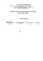 Diplomdarbs 'Rotaļas un spēles jaunākā pirmsskolas vecuma bērnu sensoro spēju attīstībā', 1.