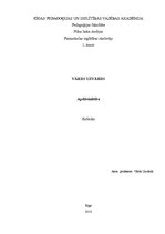 Referāts 'Ievads speciālajā pedagoģijā', 1.