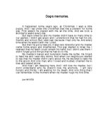 Eseja 'Dog Memories', 1.