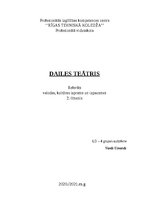 Referāts 'Dailes teātris', 1.