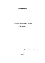 Paraugs 'Karjeras diena mūsu skolā. Scenārijs', 1.