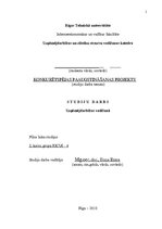 Referāts 'Konkurētspējas paaugstināšanas projekts', 1.