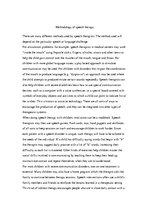 Konspekts 'Methodology of Speech Therapy', 1.