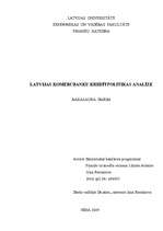 Diplomdarbs 'Latvijas komercbanku kredītpolitikas analīze', 1.