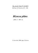 Biznesa plāns 'SIA "Garāža"', 1.