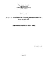 Referāts 'Reklāma un sīkdatnes sociālajos tīklos', 1.