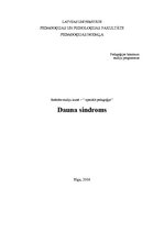 Referāts 'Dauna sindroms', 1.