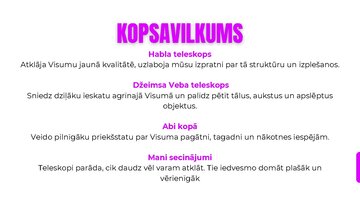 Prezentācija 'Habla teleskops, Džeimsa Veba teleskops', 13.