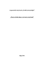Eseja '"Tas, ko cilvēki saka, ir arī tas, ko viņi domā" (M.Bloks)', 1.