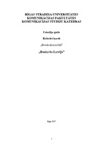 Referāts 'Bezdarbs Latvijā', 1.