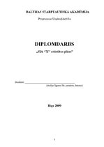 Diplomdarbs 'Uzņēmuma SIA "X" attīstības plāns', 3.