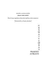 Prakses atskaite 'Grāmatvedības prakses atskaite ', 1.