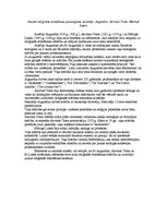 Eseja 'Jaunās reliģiskās domāšanas paradigmas veidotāji: Augustīns, Akvīnas Toms, Mārti', 1.