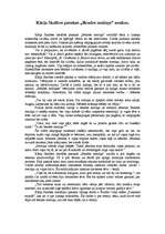 Eseja 'Kārļa Skalbes pasakas "Bendes meitiņa" analīze', 1.