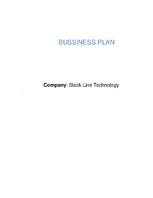 Biznesa plāns 'Business Plan for Slack-Line Tech Company', 1.
