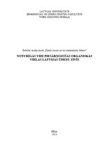 Referāts 'Noturīgās vidi piesārņojošās organiskās vielas Latvijas ūdeņu zivīs', 1.