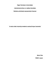 Referāts 'Ārvalstu tiešo investīciju tendenču analīze Eiropas Savienībā', 1.