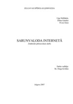 Referāts 'Sarunvaloda internetā', 1.
