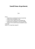 Referāts 'Izmeklēšanas eksperiments', 1.
