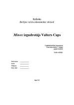 Referāts 'Fotoaparāta "Minox" izgudrotājs Valters Caps', 1.