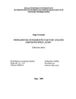 Diplomdarbs 'Pieprasījuma ietekmējošo faktoru analīze', 1.