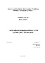 Referāts 'Latvijas komercbanku norēķinu karšu piedāvājuma novērtējums', 1.