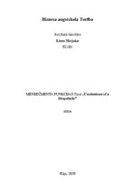 Eseja 'Menedžmenta funkcijas filmā "Confessions of a Shopaholic"', 1.