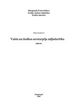 Referāts 'Valsts un tiesību savstarpējā mijiedarbība', 1.