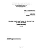 Referāts 'Sabiedrības viedoklis par vīrieša un sievietes lomu sadalījumu ģimenē', 1.