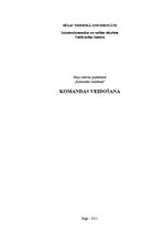 Eseja 'Komandas veidošana', 1.