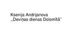 Prezentācija 'Grāmata "Deviņas dienas Dolomītā"', 1.