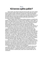 Eseja 'Kā berzes spēks palīdz', 1.