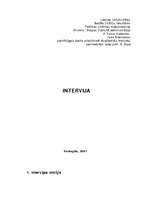 Referāts 'Intervija', 1.