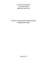 Referāts 'Pacienta sagatavošana bronhoskopijai', 1.