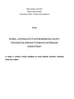 Konspekts 'Turcijas ieguldījums un mērķi reģionālās sadarbības veicināšanā Melnās jūras reģ', 1.