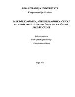 Konspekts 'Makroekonomika, mikroekonomika. Cenas un tirgi, tirgus struktūra. Pieprasījums, ', 1.