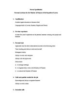 Paraugs 'Person Specification', 1.