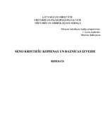 Referāts 'Seno kristiešu kopienas un Baznīcas izveide', 1.