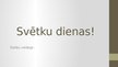 Prezentācija 'Svētku dienas', 1.