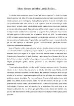 Eseja 'Mazo biznesu attīstība Latvijā šodien', 1.